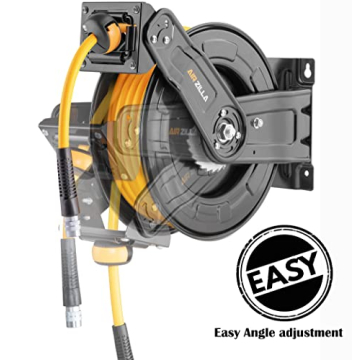 AIRZILLA Retractable Air Hose Reel 65Ft Heavy Duty