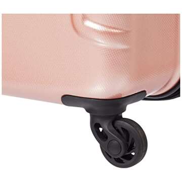 American Tourister Moonlight Hardside Expandable Luggage with Spinner Wheels, Rose Gold, Carry-On 21-Inch