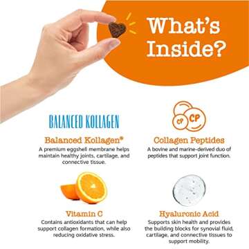 Zesty Paws Multi Collagen Soft Chews for Dogs - for Hip, Joint & Cartilage Support + Skin Health - with Collagen - Plus Eggshell Membrane, Vitamin C & Hyaluronic Acid - 90 Count