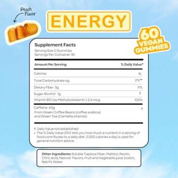 Vibe Gummies - Natural Energy Boosting Gummies 60 Count