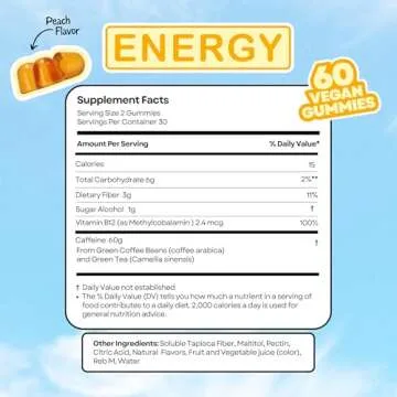 Vibe Gummies - Natural Energy Boosting Gummies 60 Count