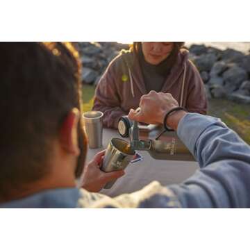 Stanley Adventure Insulated Stacking Beer Pint Glass, Stainless Steel Double Wall Rugged Metal Drinking Tumbler, 16 Oz, Alpine