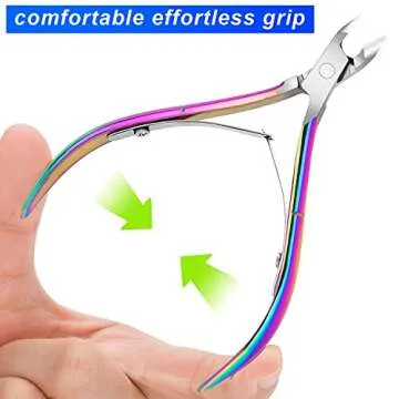 Premium Rainbow Cuticle Nipper Set - 4 Pack