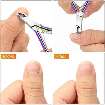 Premium Rainbow Cuticle Nipper Set - 4 Pack