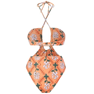 Stylish Women's One Piece Swimsuit with Beach Cover Up