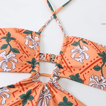 Stylish Women's One Piece Swimsuit with Beach Cover Up