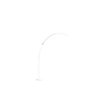 Brightech Sparq Arc Floor Lamp, Ultra Bright Lamp for Living Rooms & Offices – 3-Way Dimmable Smart, Tall Contemporary Standing Lamp for Reading in Bedrooms - Silver