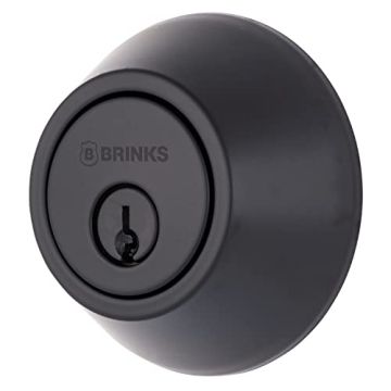 BRINKS Matte Black Deadbolt ANSI Grade 2 - Ultimate Home Security