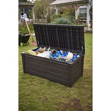 Keter Outdoor Storage Deck Box Waterproof 120 Gallon