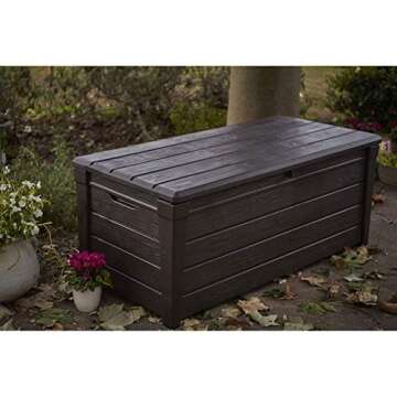 Keter Outdoor Storage Deck Box Waterproof 120 Gallon