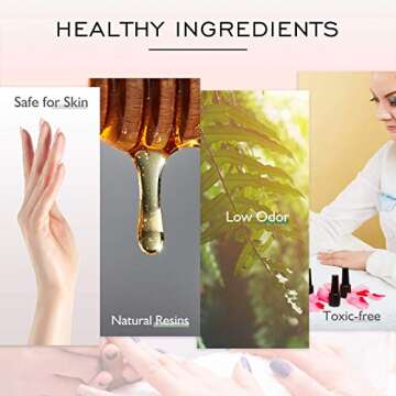 JXH Gel Nail Polish, 15ml Shell Pink Color Soak Off Gel Nail Polish, Nail Gel Polish Colors, Professional UV LED Nail Art Manicure for Salon Designs and Home DIY Use 0.5 OZ