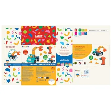 Battat Classic Construction Toy with Take Apart Crane for Kids