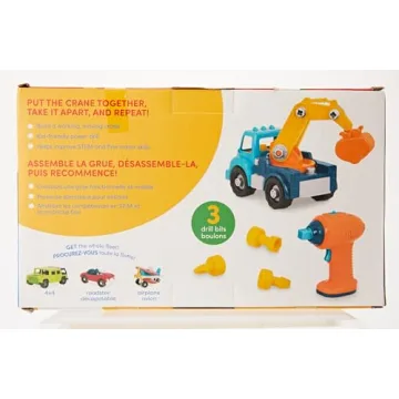 Battat Classic Construction Toy with Take Apart Crane for Kids