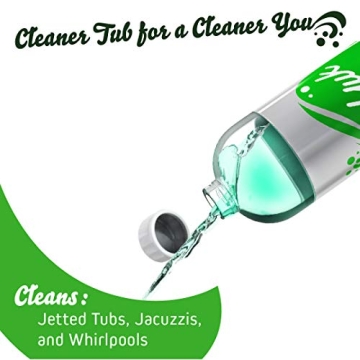 Oh Yuk Jetted Tub Cleaner for Jacuzzis, Bathtubs, Whirlpools, The Most Effective Jetted Tub Cleaner, Septic Safe, 4 Cleanings per Bottle - 16 Ounces