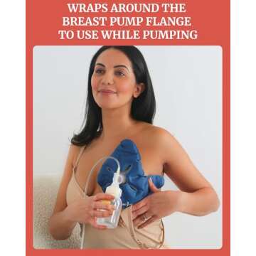 Breast Heating Pad & Cooling Gel Packs (x2) | Ice & Heat Therapy for Breastfeeding, Post Surgery Recovery, Mastectomy, Augmentation, Reduction | Hot & Cold