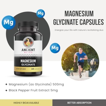 Ancient Bliss Magnesium Glycinate for Muscle and Nerve Health