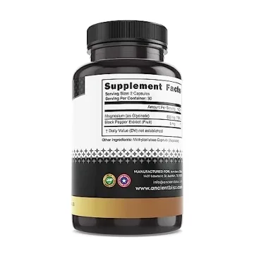 Ancient Bliss Magnesium Glycinate for Muscle and Nerve Health