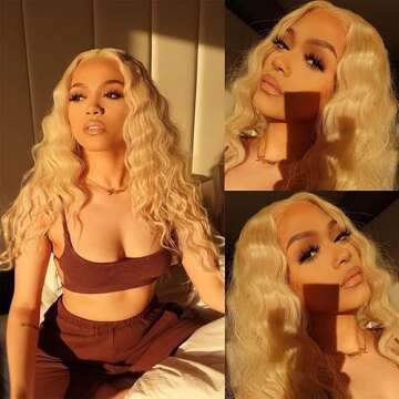 YOUNGHANN 613 Bundles Blonde Deep Wave Human Hair Bundles 26 26 26 Inch Unprocessed Brazilian Virgin Hair 3 Bundles 613 Deep Wave Bundles Hair Weave Blonde Bundles