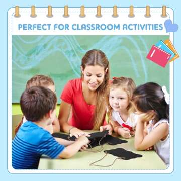 MotiMind 12 Pcs Acrylic Chalkboards with Markers