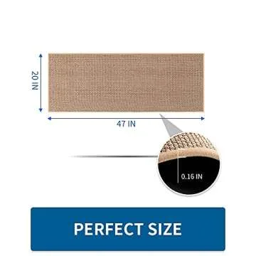 Kitchen Rugs and Mats Non Skid Washable, Absorbent Runner Rugs for Kitchen, Front of Sink, Kitchen M...