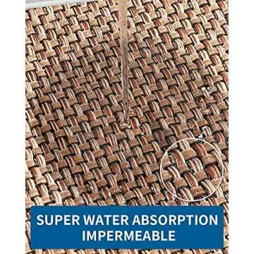 Kitchen Rugs and Mats Non Skid Washable, Absorbent Runner Rugs for Kitchen, Front of Sink, Kitchen Mats for Floor (Beige, 20"x47")