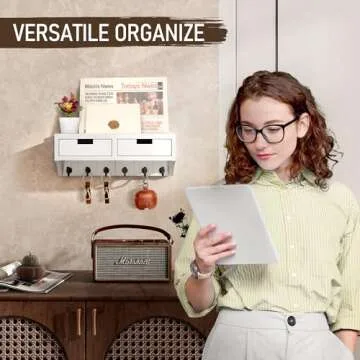 Rebee Vision Key Holder Wall Mount with Organizer