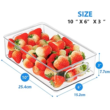 Kapebow Kitchen Storage Organizer Bins for Easy Organization