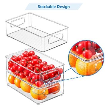 Kapebow Kitchen Storage Organizer Bins for Easy Organization