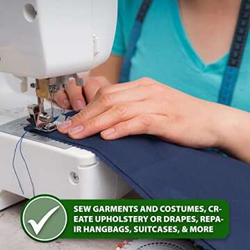 Mandala Crafts Bonded Nylon Thread Gold Heavy Duty Sewing Threads - 1500 YDs Size 69 210D T70 Tex 70 Thread for Leather Jeans Weaving Outdoor Marine Upholstery Threads