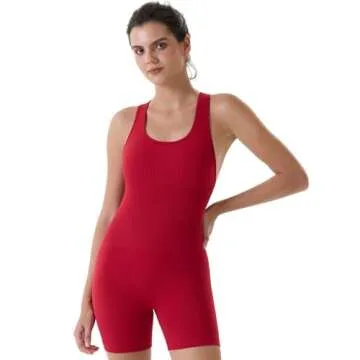 AUROLA Power Romper for Women: Seamless Workout Jumpsuit