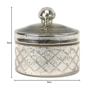 Elegant Stonebriar Antique Mercury Glass Storage Container