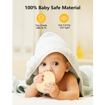 MediAcous Night Light for Kids, Baby Night Light with 7 Colors Changing & Dimming Function, Rechargeable Night Light with 1 Hour Timer & Touch Control, Up to 100H
