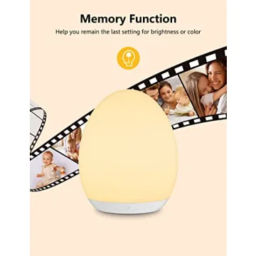 MediAcous Night Light for Kids, Baby Night Light with 7 Colors Changing & Dimming Function, Rechargeable Night Light with 1 Hour Timer & Touch Control, Up to 100H