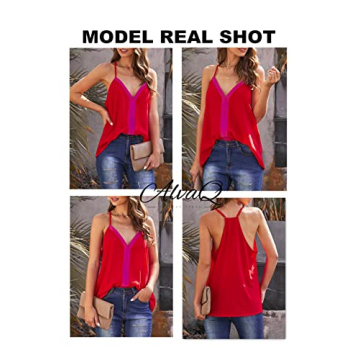 Stylish AlvaQ Colorblock Summer Tank Top for Women