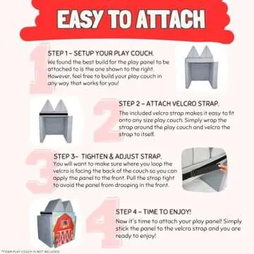 Couch Swag Barn Play Panel for Kids' Foam Sofa