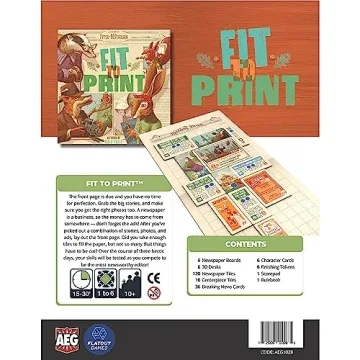 Fit to Print Tile-Laying Game | Quick and Fun for All Ages