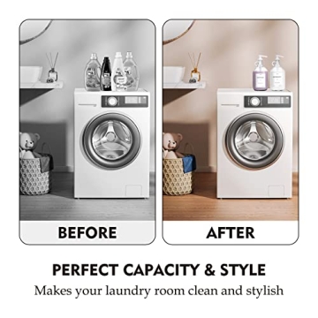 Stylish Glass Laundry Detergent Dispenser Kit for Home Organization