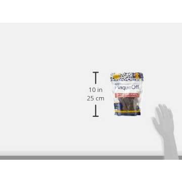 ProDen PlaqueOff System Dental Care Bones - Dog Teeth Cleaning Bones for Oral Hygiene -Medium/Large Canine Formula - Bacon Flavor -17 oz(Packaging May Vary)