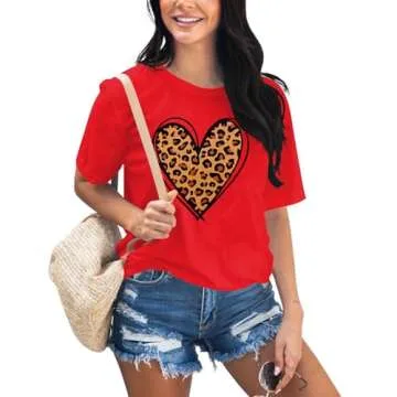 Cute Love Heart T-Shirt for Women - Perfect Valentine's Gift