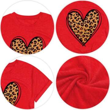 Cute Love Heart T-Shirt for Women - Perfect Valentine's Gift