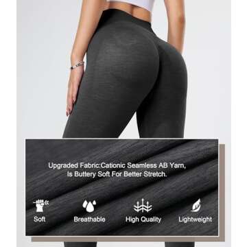 GILLYA Women's Scrunch Butt Lifting Leggings Seamless Tie Dye Workout Leggings Gym High Waisted Booty Lift Pants