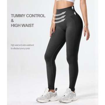 GILLYA Women's Scrunch Butt Lifting Leggings Seamless Tie Dye Workout Leggings Gym High Waisted Booty Lift Pants