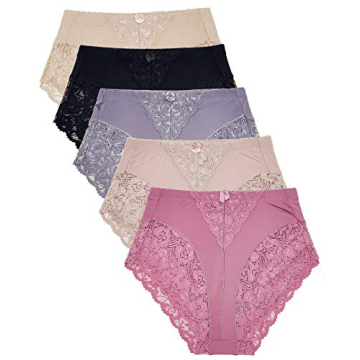 Barbra Lingerie 5 Pack Plus Size Underwear for Women