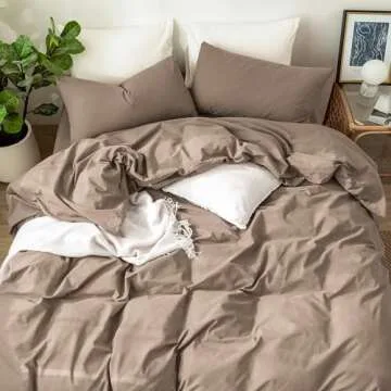 MooMee 100% Cotton Duvet Cover Set for Ultimate Comfort