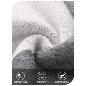 MEROKEETY Women's Long Sleeve Cardigan Sweaters 2024 Trendy Open Front Checkered Knit Button Up Jackets, WhiteCombo, Medium