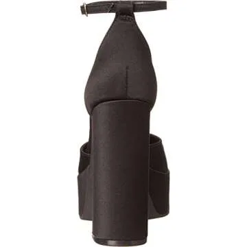 Steve Madden Women's Agata Pump, Black Satin, 7