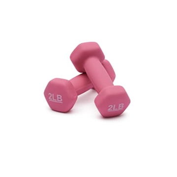Amazon Basics Neoprene Coated Dumbbell Set - 2 lb & 4 lb