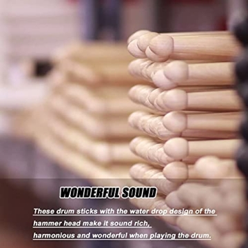 WOGOD 5A Maple Drumsticks - Two Pairs Included