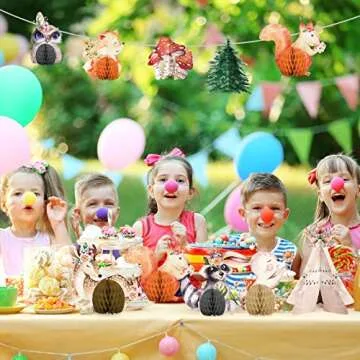 Woodland Baby Shower Animal Honeycomb Centerpieces