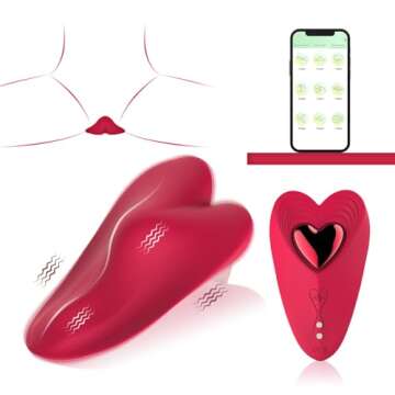 Generic Remote Control vibratiers for Women Date Night Wireless Panties,Couples Play with Massager 2033 Remote Portable Control On Quiet Pantie vibratiers for Date Night Wearable kljbuil55, Red